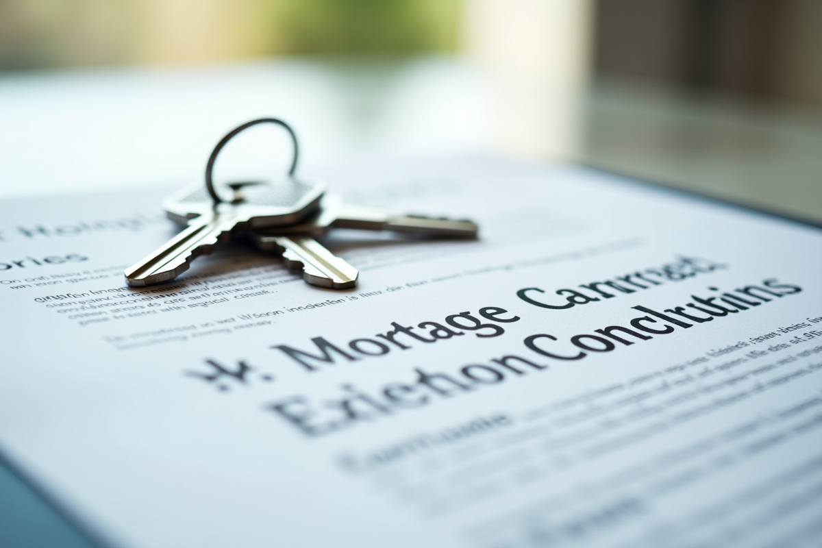 Clés de maison posées sur un contrat de prêt immobilier